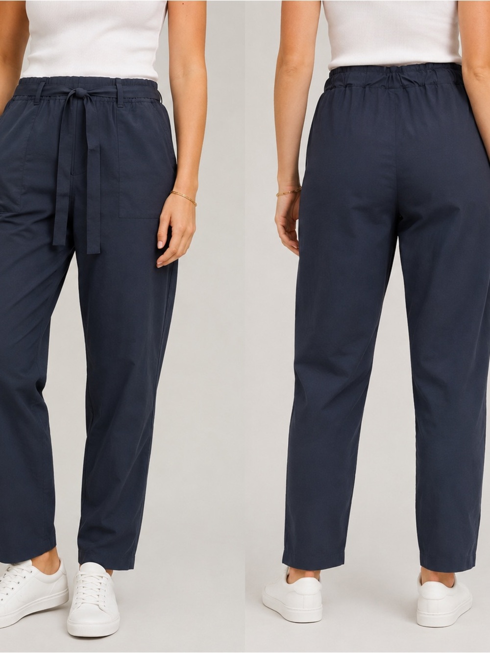 NWT Modern Ambition Women’s Black Belted Pants XL 29” Stretch